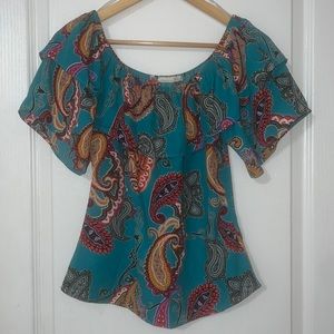 paisley print top